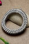 Buy_Mero Jewellery_Silver Plated Shindeshahi Tode Bangle _at_Aza_Fashions