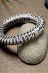 Shop_Mero Jewellery_Silver Plated Shindeshahi Tode Bangle _at_Aza_Fashions