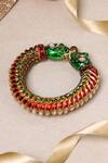 Buy_Mero Jewellery_Gold Plated Metallic Thread Meenakari Shindeshahi Tode Bangle_at_Aza_Fashions