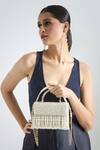 Shop_Tasna_White Pearls, Crystals And Embellished Clutch _Online_at_Aza_Fashions