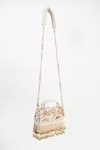 Shop_Tasna_Peach Sequin Flora Embroidered Sling Bag _Online_at_Aza_Fashions