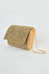 Buy_Tasna_Gold Cutdana Rosa Embroidered Sling Bag _Online_at_Aza_Fashions