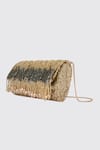 Buy_Tasna_Gold Cutdana Brazen Crystal And Embellished Sling Bag _Online_at_Aza_Fashions