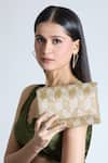 Shop_Tasna_Gold Cutdana Starla Embroidered Sling Bag _Online_at_Aza_Fashions