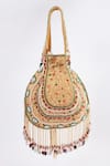 Shop_Tasna_Multi Color Cutdana Royal Heritage Embroidered Potli Bag _Online_at_Aza_Fashions