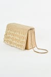 Shop_Tasna_Gold Pearl Drop Tassel Embellished Sling Bag _Online_at_Aza_Fashions