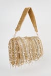 Buy_Tasna_Gold Crystal Astral Bloom Embellished Sling Bag _Online_at_Aza_Fashions