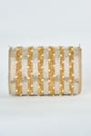 Buy_Tasna_Gold Crystal Aria Bling Embellished Clutch _Online_at_Aza_Fashions