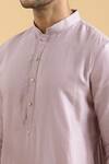 Shop_Arihant Rai Sinha_Purple Silk Solid Kurta _Online_at_Aza_Fashions