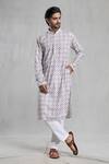 Buy Arihant Rai Sinha Green Cotton Embroidery Floral Chikankari Work Kurta at Aza Fashions Buy_Arihant Rai Sinha_Green Cotton Embroidery Floral Chikankari Work Kurta_at_Aza_Fashions