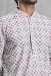 Arihant Rai Sinha Green Cotton Embroidery Floral Chikankari Work Kurta Online at Aza Fashions Arihant Rai Sinha_Green Cotton Embroidery Floral Chikankari Work Kurta_Online_at_Aza_Fashions