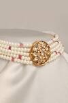 Buy_Joules By Radhika_White Pearl String Choker _Online_at_Aza_Fashions