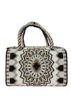 Buy_Oceana Clutches_Multi Color Bead Sequin Embroidered Duffle Bag _at_Aza_Fashions