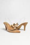 Buy_The Alter_Beige Bows Princess Solid Pointed Toe Stiletto Heels 