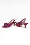 Buy_The Alter_Maroon Bows Marilyn Solid Pointed Toe Stiletto Heels 