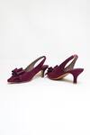 Shop_The Alter_Maroon Bows Marilyn Solid Pointed Toe Stiletto Heels 