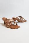 Buy The Alter Brown Belleza Braided Stiletto Heels Buy_The Alter_Brown Belleza Braided Stiletto Heels