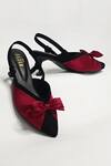 The Alter Maroon Bows Betsy Solid Pointed Toe Pumps at Aza Fashions The Alter_Maroon Bows Betsy Solid Pointed Toe Pumps _at_Aza_Fashions