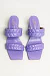 Shop The Alter Purple T Shaped Quilted Block Heels at Aza Fashions Shop_The Alter_Purple T Shaped Quilted Block Heels _at_Aza_Fashions