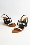Buy_The Alter_Black Buckles Taylor Color Block Heels 