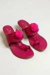 Shop_The Alter_Pink Pom-poms Kohla Kitten Heels _at_Aza_Fashions