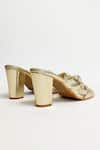 Shop The Alter Gold Knotted Block Heels Online at Aza Fashions Shop_The Alter_Gold Knotted Block Heels _Online_at_Aza_Fashions