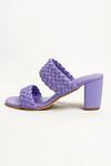 Buy The Alter Purple Two Strap Woven Block Heels Online at Aza Fashions Buy_The Alter_Purple Two Strap Woven Block Heels _Online_at_Aza_Fashions