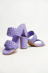 The Alter Purple Two Strap Woven Block Heels at Aza Fashions The Alter_Purple Two Strap Woven Block Heels _at_Aza_Fashions