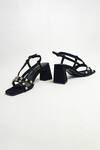 Buy_THE ALTER_Black Rhinestone Marina Embellished Block Heels _Online_at_Aza_Fashions