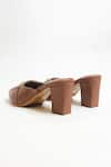 THE ALTER_Brown Alexandra Moccasin Block Heels _Online_at_Aza_Fashions