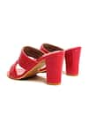 Shop_THE ALTER_Red Round Toe Block Heels _Online_at_Aza_Fashions