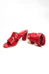 THE ALTER_Red Round Toe Block Heels _at_Aza_Fashions