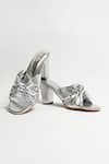 Buy_THE ALTER_Silver Front Knotted Block Heels 