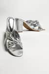 Buy_THE ALTER_Silver Front Knotted Block Heels _Online