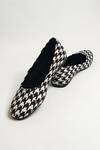 Buy_THE ALTER_Black Houndstooth Print Ballerinas _Online_at_Aza_Fashions