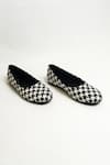 Shop_THE ALTER_Black Houndstooth Print Ballerinas _Online_at_Aza_Fashions