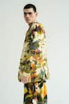 TIL_Multi Color Cotton Digital Print Brush Stroke Dreamscape Overlay Jacket _Online_at_Aza_Fashions