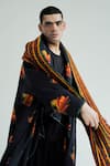 TIL_Multi Color Abstract Silk Panelled Scarf _Online_at_Aza_Fashions