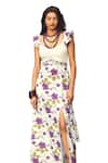 Akashi Clothing_Purple Kala Cotton Printed Floral Scoop Dream Slit Maxi Dress _Online_at_Aza_Fashions