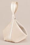 Shop_Ampm_White Ruh Cord Work Bucket Bag _at_Aza_Fashions