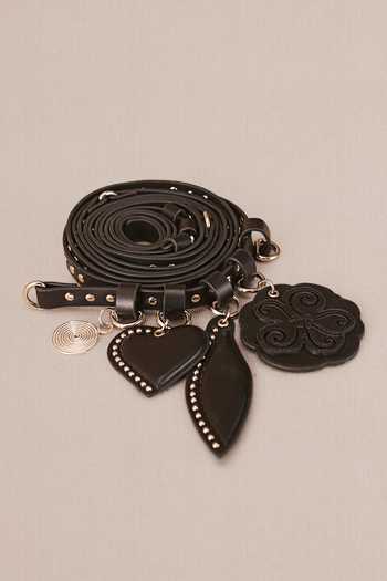 Buy_Ampm_Black Studs Aafia Studded Three Wrap Belt _at_Aza_Fashions