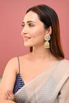 Buy_Prihan Luxury Jewelry_Gold Plated Pearl Embellished Jhumkas _at_Aza_Fashions