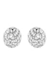 Buy_Prihan Luxury Jewelry_Silver Plated Imitation Diamonds Marquis Assembled Round Studs _at_Aza_Fashions