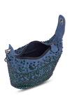 Shop_ETCETERA_Blue Emerald Crystals Embellished Pouch _Online_at_Aza_Fashions