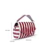 ETCETERA_Red Geometric Striped Pattern Envelope Clutch _Online_at_Aza_Fashions