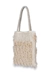 ETCETERA_Off White Bugle Beads Embellished Cotton Tote Bag _Online_at_Aza_Fashions