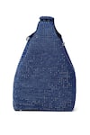 Buy_ETCETERA_Blue Crystals Embellished Handbag 