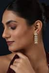 Buy_MINAKI_Gold Plated Kundan Embellished Earrings _at_Aza_Fashions