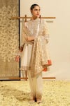 Sheetal Batra_Ivory Kurta Silk Chanderi Embroidery Dabka Round Rajak Placket Salwar Set _Online_at_Aza_Fashions