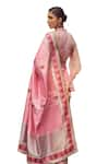 Buy_Kasturi Kundal_Pink Pure Silk Lady Chatterley Meenakari Saree With Unstitched Blouse Piece 